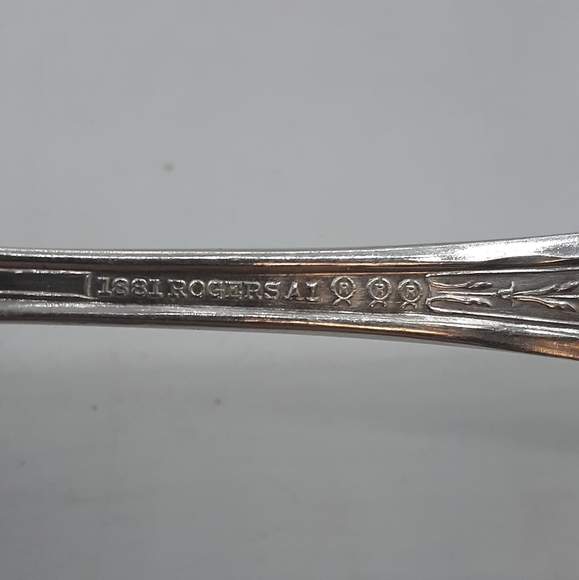 Antique Coronet Mystic 1881 Rogers A1 4 Teaspoons 6 Tablespoons & Sugar Spoon - Picture 7 of 7